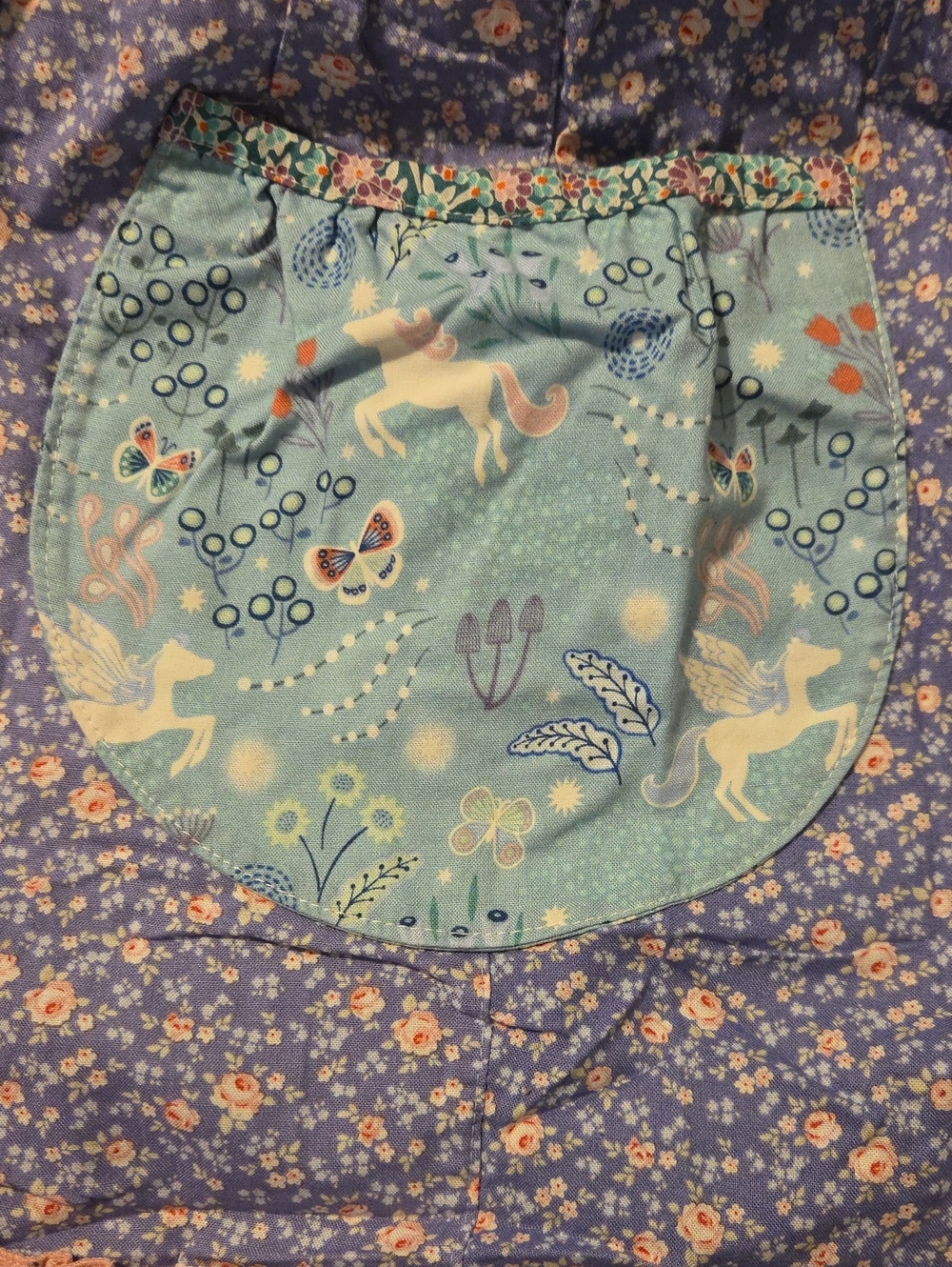 Matilda Jane Platinum Girls' Floral Peasant Dress with Contrast Pockets - Purple - Picture 3 of 4